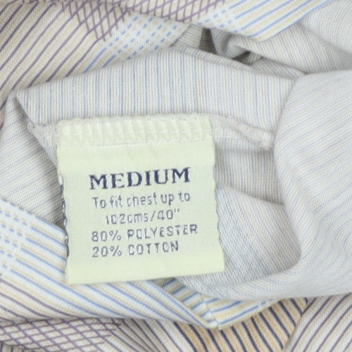 Pegasus Men's Multicoloured Check Polo Shirt M