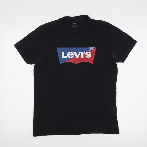 Levi's Men's Black Logo Graphic T-Shirt Medium