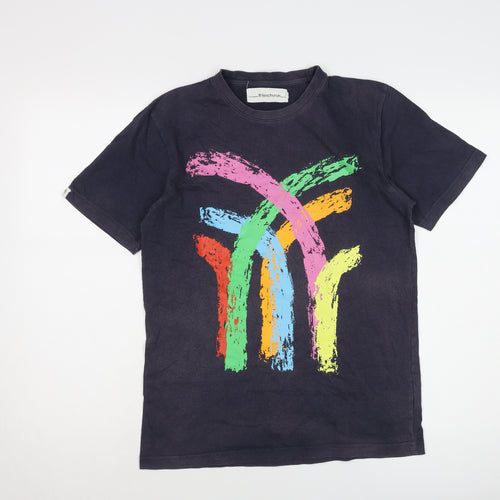 Fenchurch Men's Black Graphic Print T-Shirt Size S