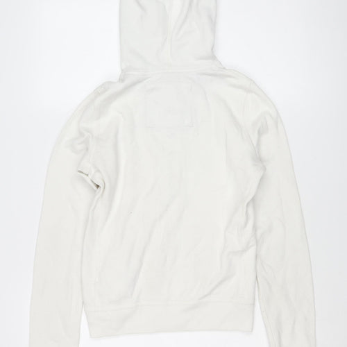 Abercrombie & Fitch Women's White Hoodie S Full Zip