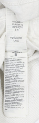 Abercrombie & Fitch Women's White Hoodie S Full Zip