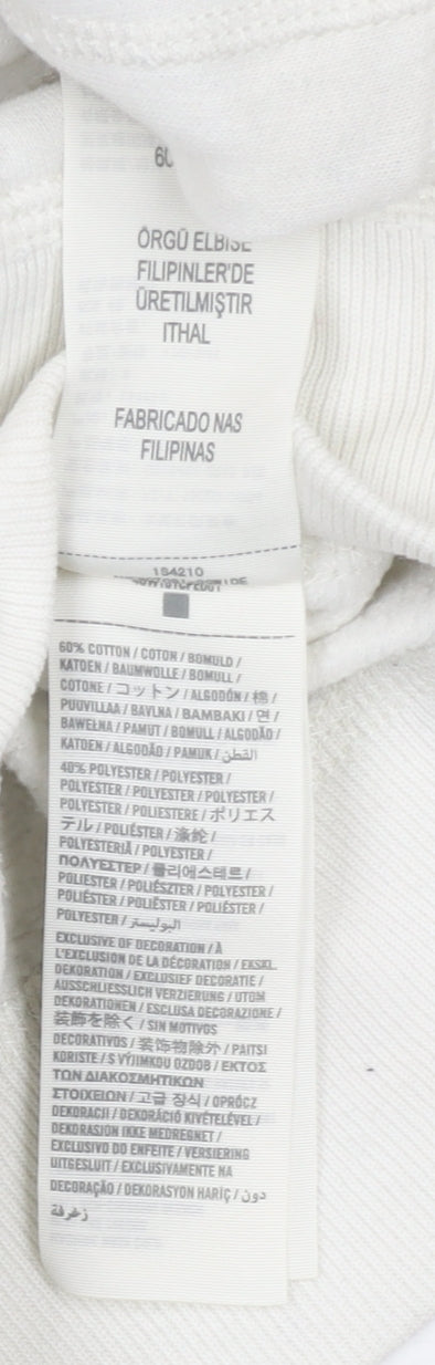 Abercrombie & Fitch Women's White Hoodie S Full Zip