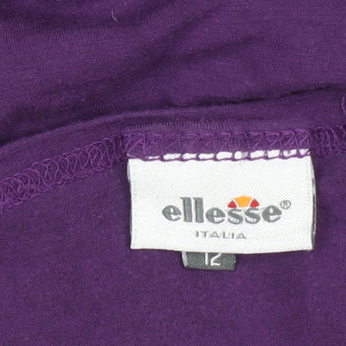 Ellesse Women’s Purple Viscose T-Shirt Size 12