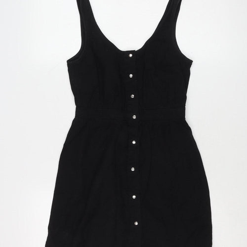 ASOS Women's Black Sleeveless Cotton Dress Size 6