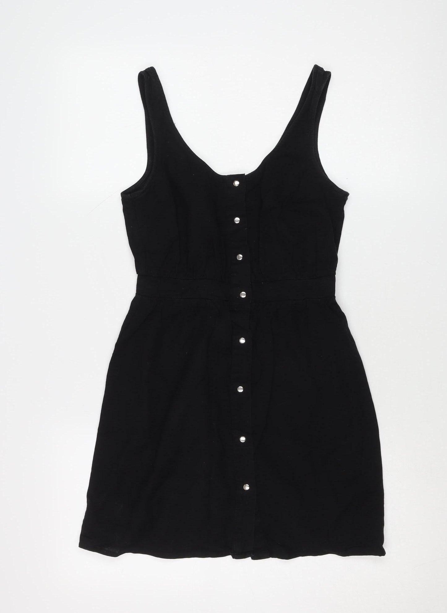 ASOS Women's Black Sleeveless Cotton Dress Size 6