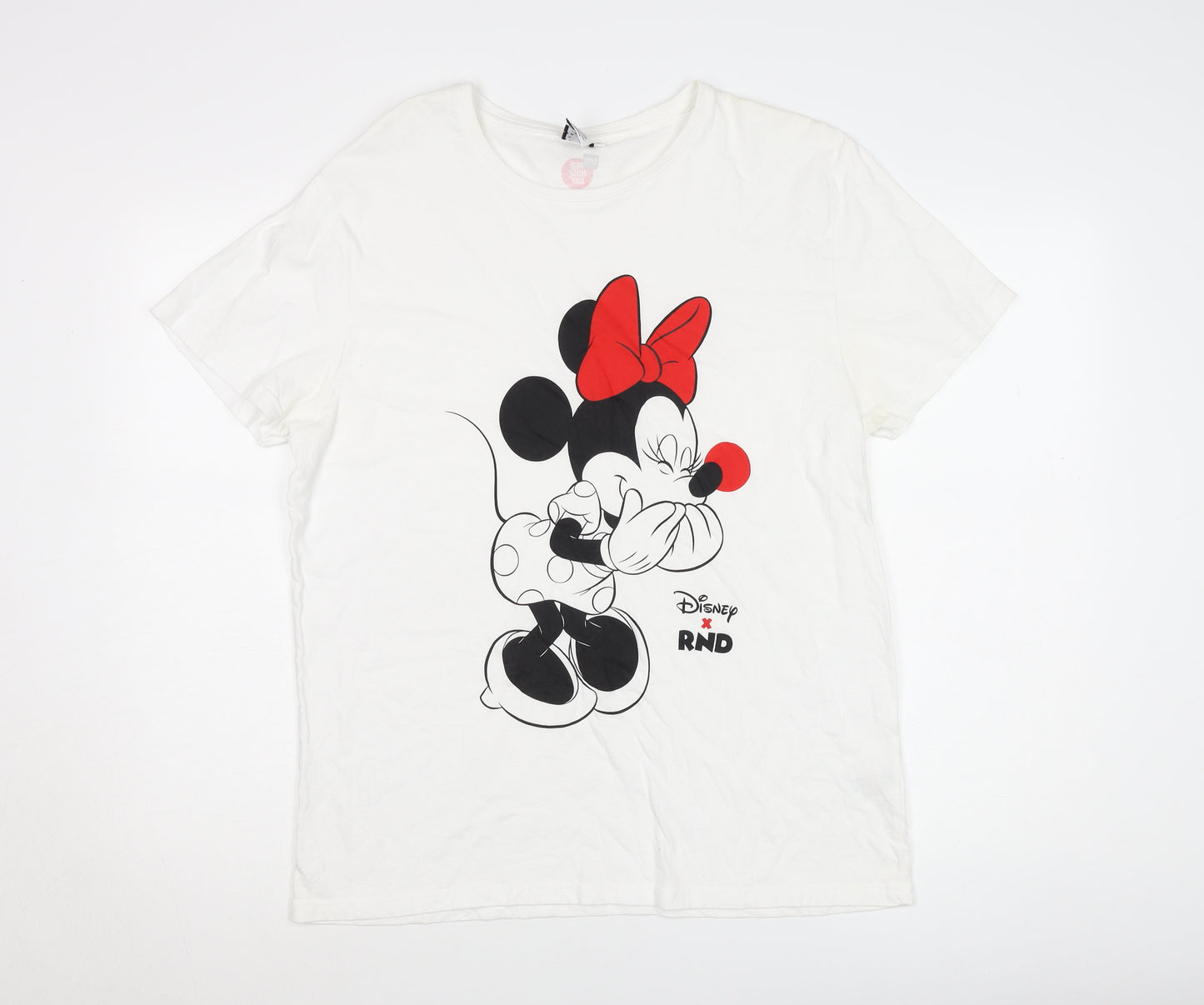 Comic Relief Disney Minnie Mouse Unisex T-Shirt White L