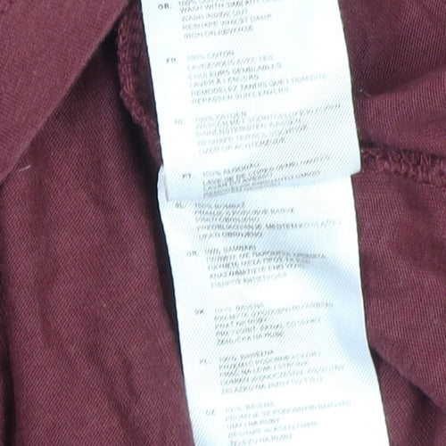 Lee Cooper Men's Red 2XL Long Sleeve T-Shirt