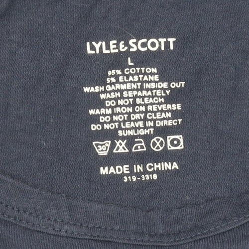 Lyle & Scott Men's Blue Crew Neck T-Shirt L