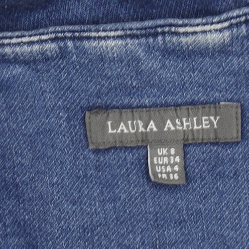 Laura Ashley Women's Blue Sheath Dress Size 8