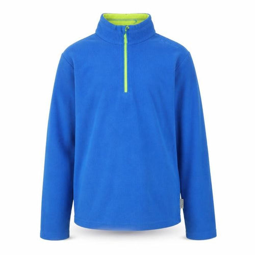 Oxylane Boys Blue 12Y Fleece Sweatshirt 1/2 Zip Lightweight