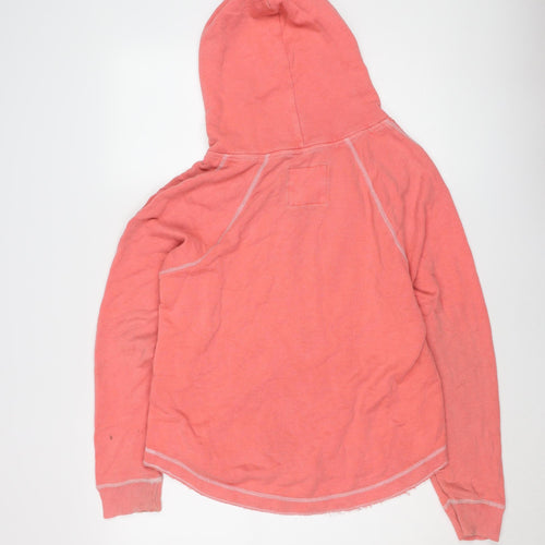 Hollister Women's Pink Hoodie, M, Light Logo Style
