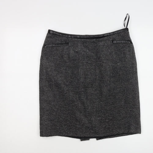 Windsmoor Women's Grey Herringbone Pencil Skirt, Size 14