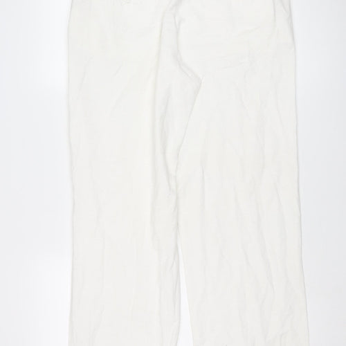 Nomads Women's White Cotton Trousers Size 12