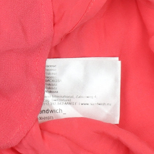 Sandwich Women's Pink Sheath Dress, Size 6, V-Neck