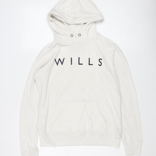 Jack Wills Women's White Pullover Hoodie Size 12