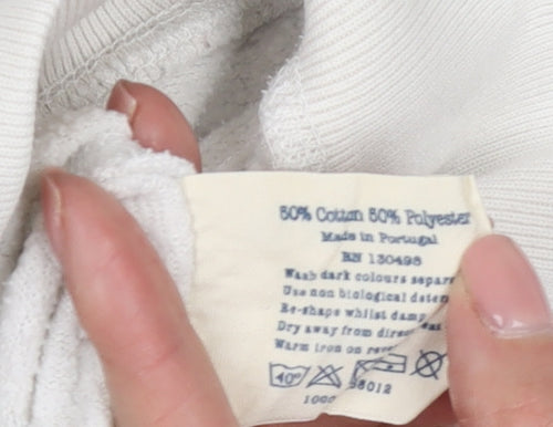 Jack Wills Women's White Pullover Hoodie Size 12