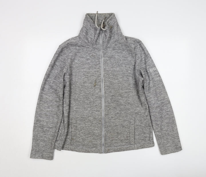 Regatta Women's Grey Jacket Size 12, Full Zip