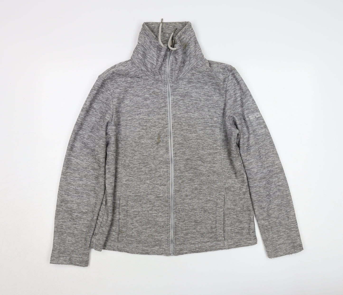 Regatta Women's Grey Jacket Size 12, Full Zip