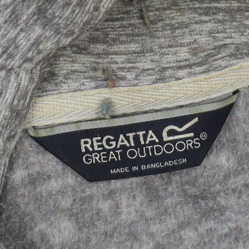 Regatta Women's Grey Jacket Size 12, Full Zip