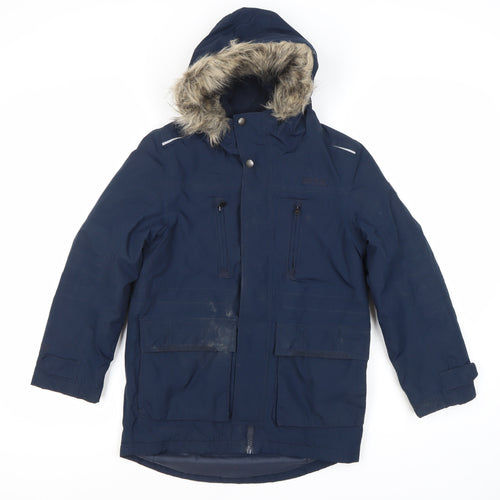 Regatta Boys Blue Parka - Size 12 Winter Coat