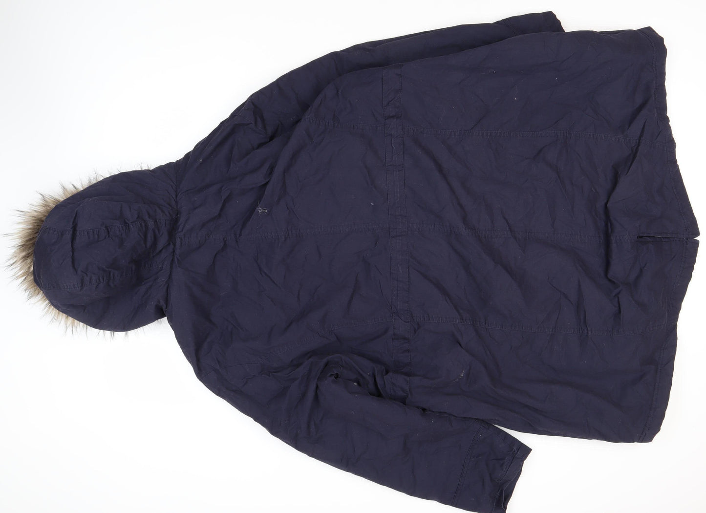 Yours Women’s Blue Parka Coat Size 22-24 Hooded