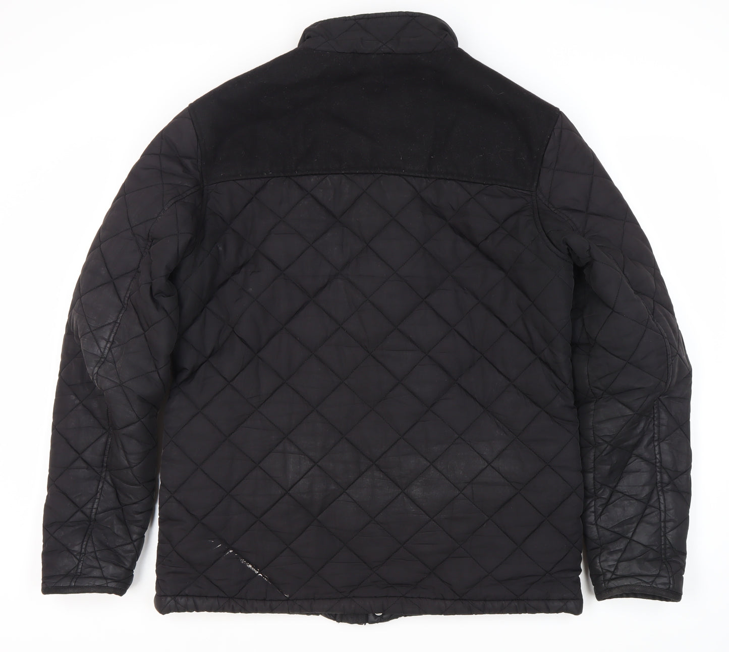 Next Men's Black Quilted Jacket, Medium, Casual