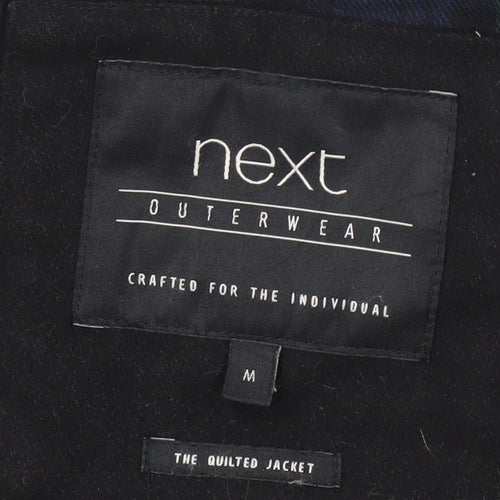 Next Men's Black Quilted Jacket, Medium, Casual