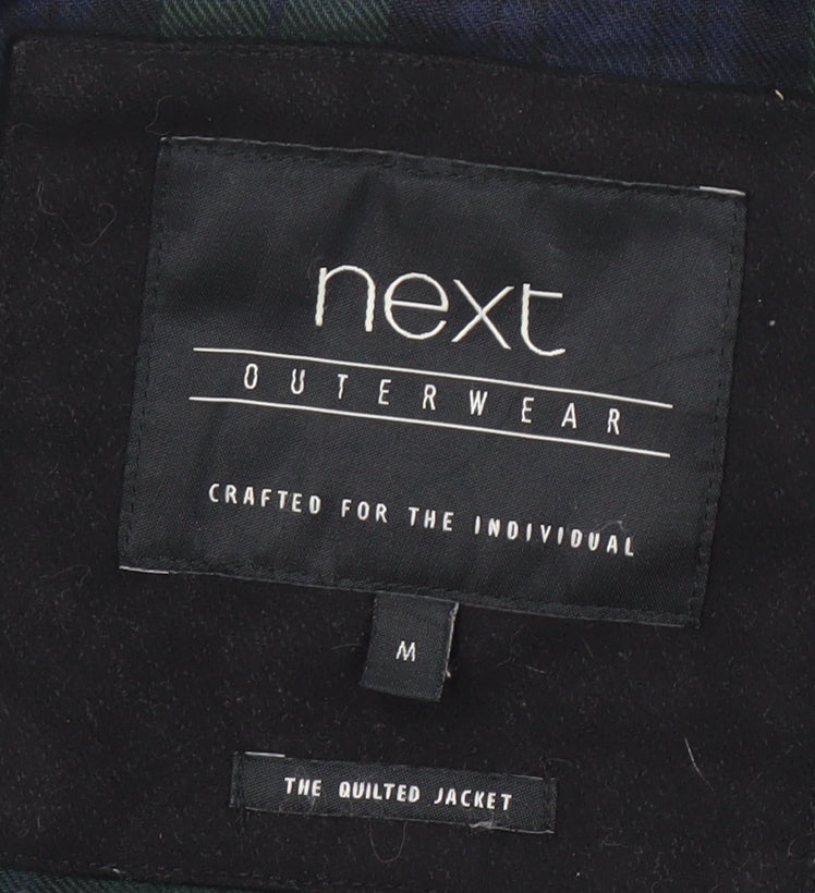 Next Men's Black Quilted Jacket, Medium, Casual