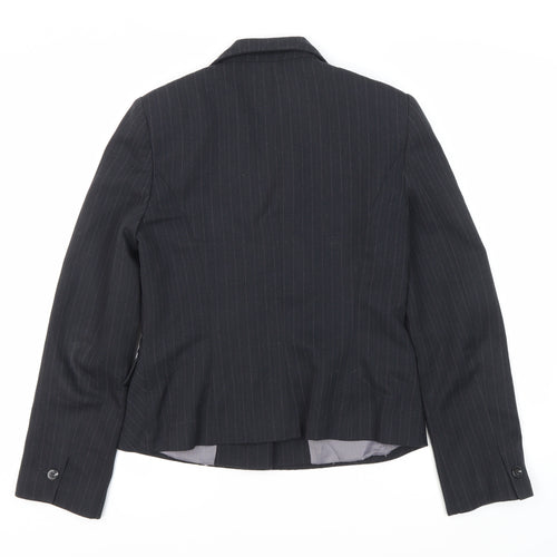 Debenhams Women's Black Pinstripe Suit Jacket Size 12