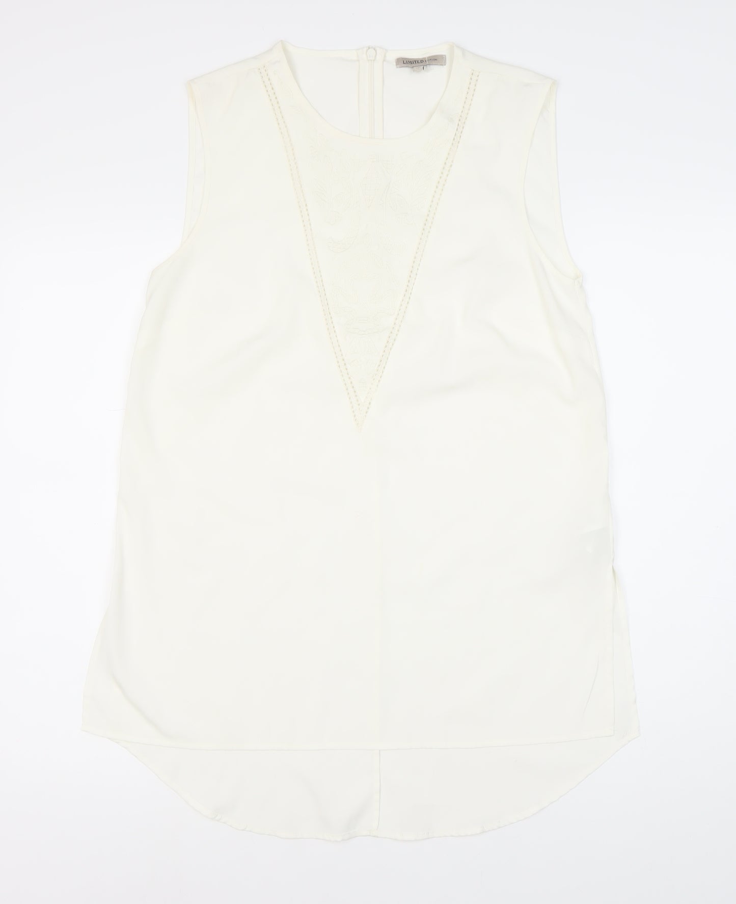 Marks and Spencer Women's White Sleeveless Top Size 10