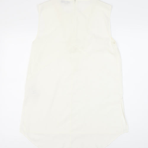 Marks and Spencer Women's White Sleeveless Top Size 10