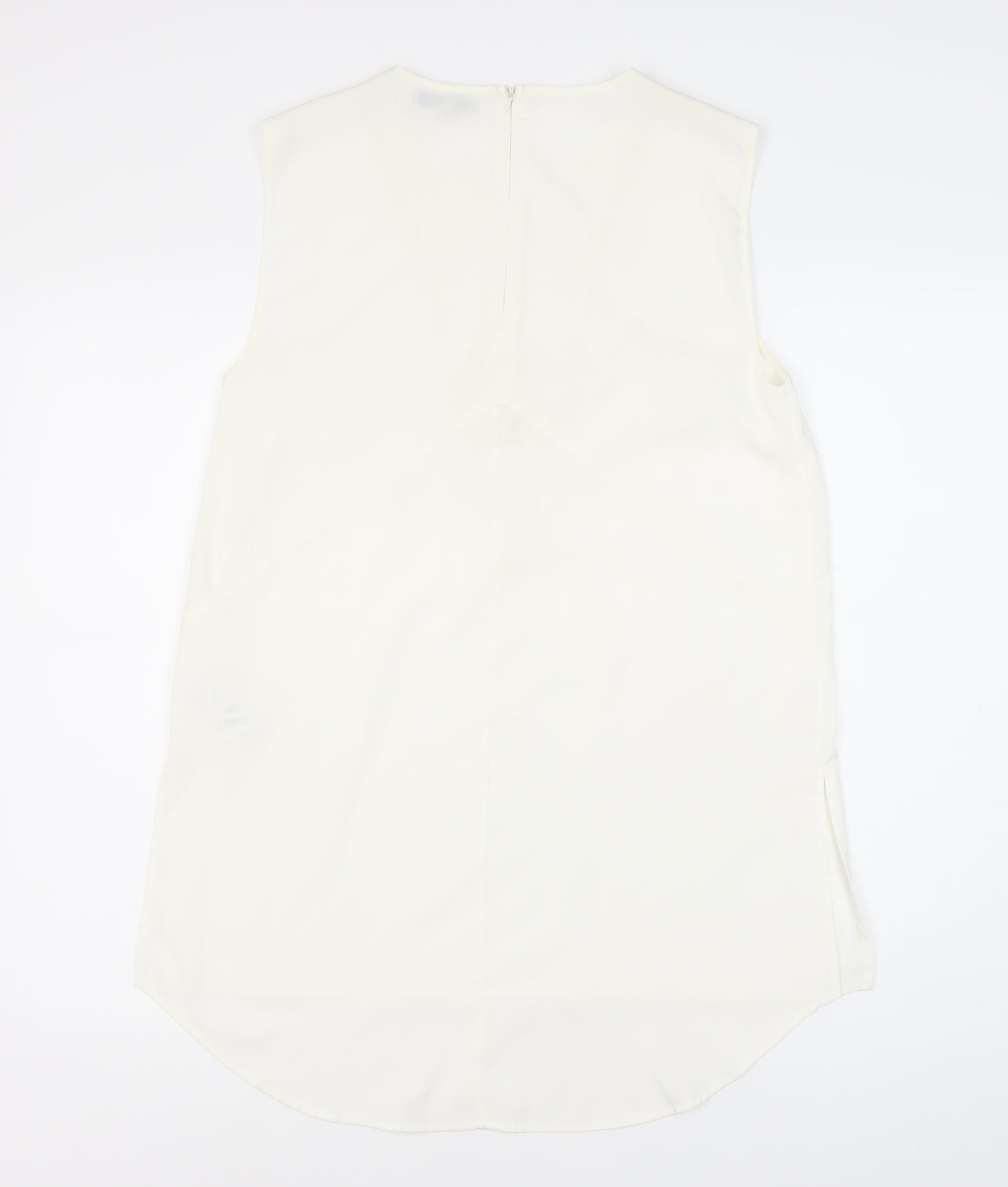 Marks and Spencer Women's White Sleeveless Top Size 10