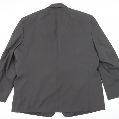 Premier Man Grey Single-Breasted Blazer, 52R