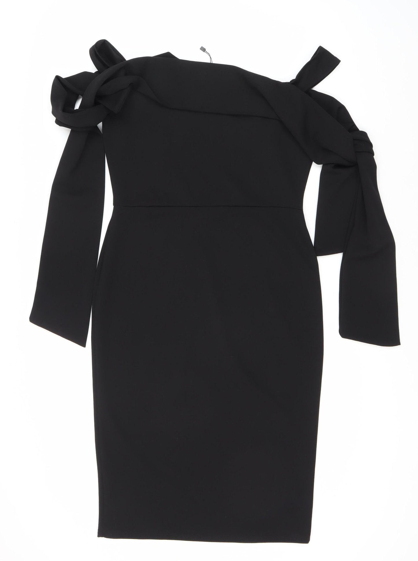 Boohoo Women's Black Bodycon Midi Dress UK 12