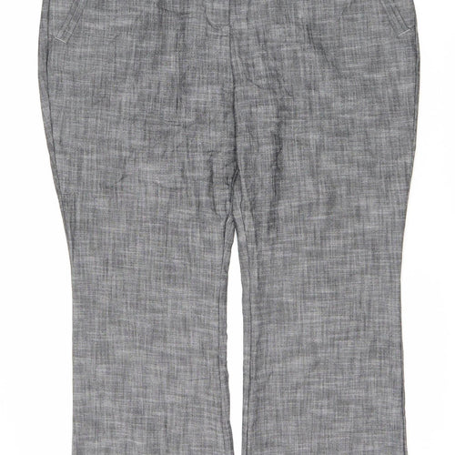 Per Una Women's Grey Straight Trousers Size 18