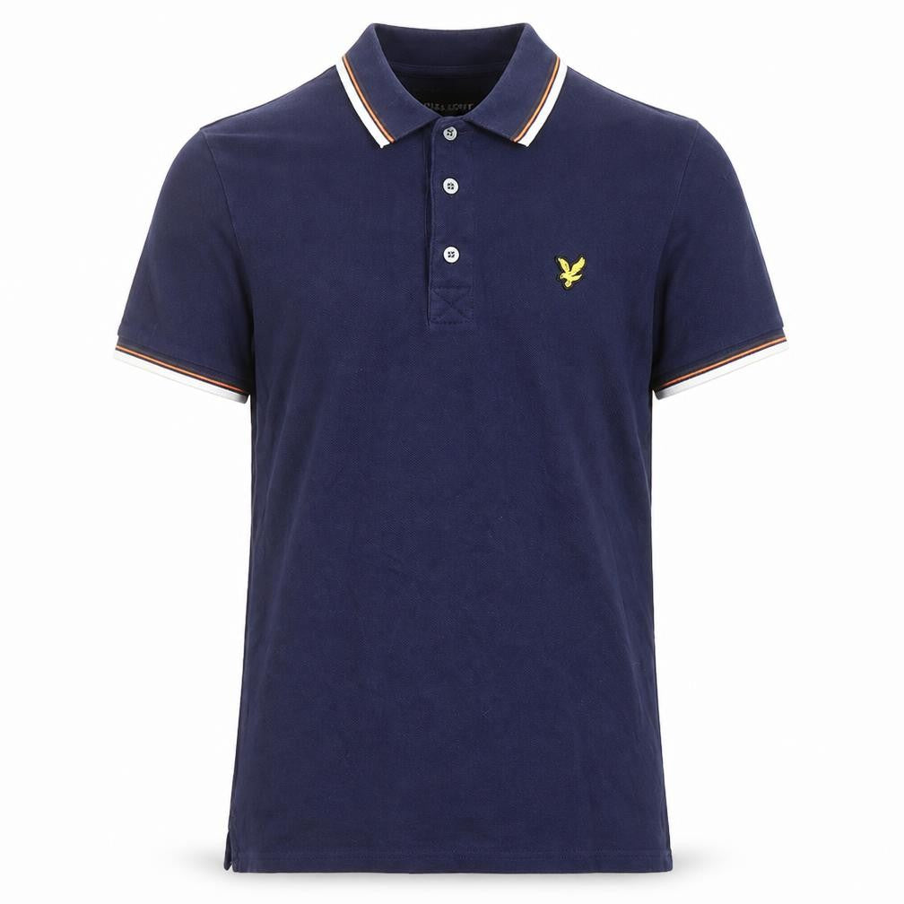 Lyle & Scott Men's Blue Polo Shirt Size S, Logo, Casual