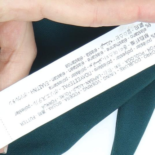 Pull & Bear Women's Green A-Line Halter Dress XL