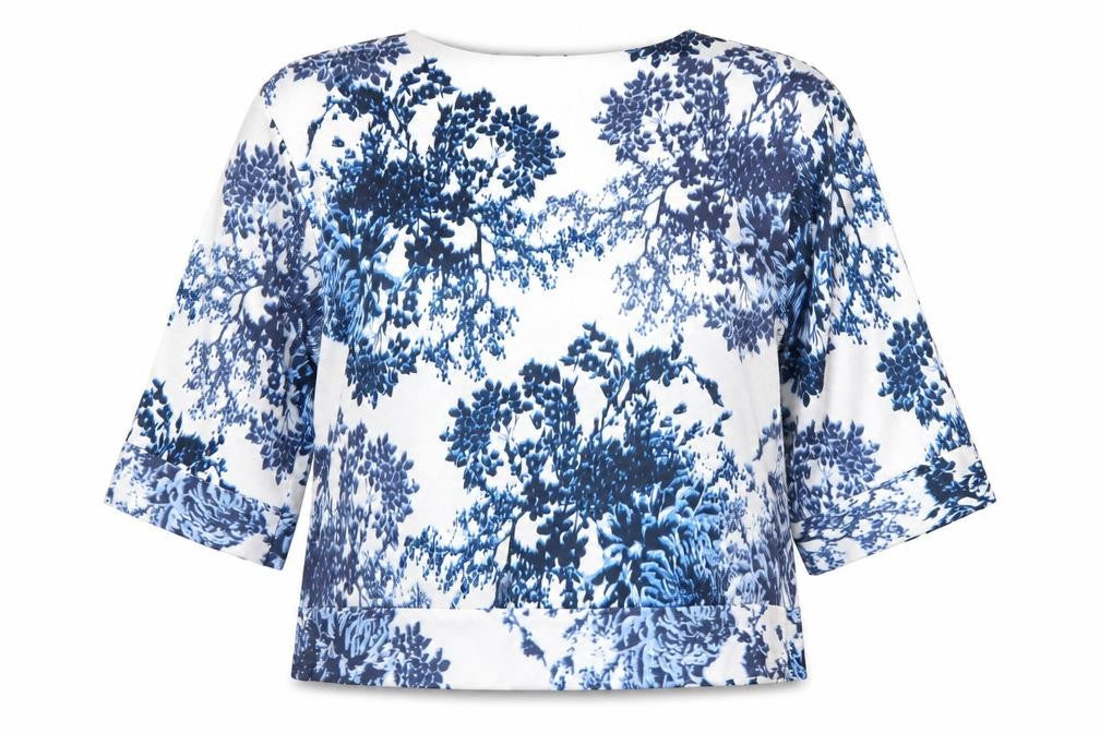 Front view of Marks & Spencer Women's Multicoloured Floral Tunic Blouse, size 12