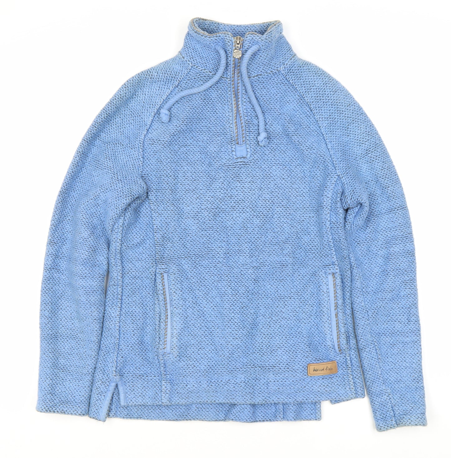 Weird Fish Women's Blue Size 10 High Neck Sweatshirt