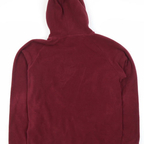 MP Men's Red Pullover Hoodie - Size S, Fleece