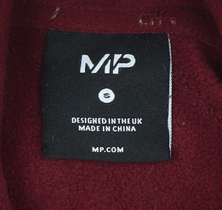 MP Men's Red Pullover Hoodie - Size S, Fleece