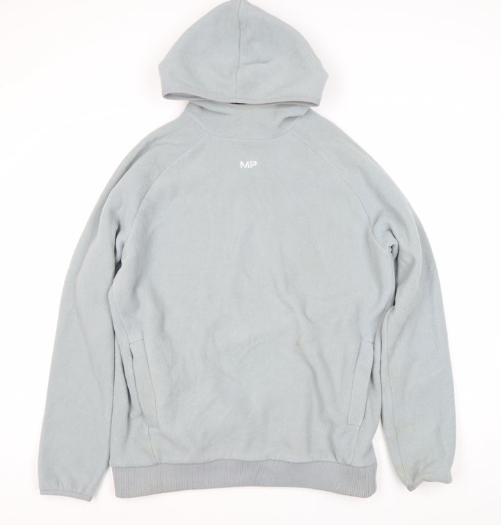 MP Men's Grey Hoodie - Small, Pullover, Fleece, Logo