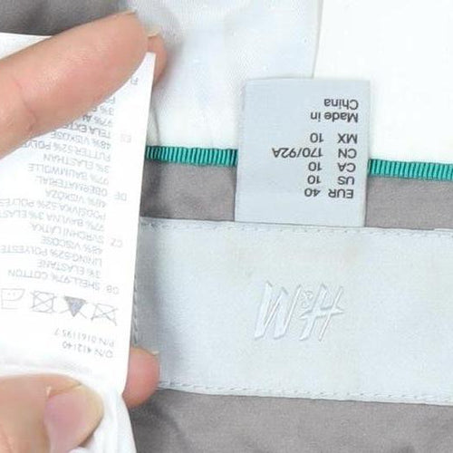 H&M Women's Grey Blazer, Single-Breasted Size 12