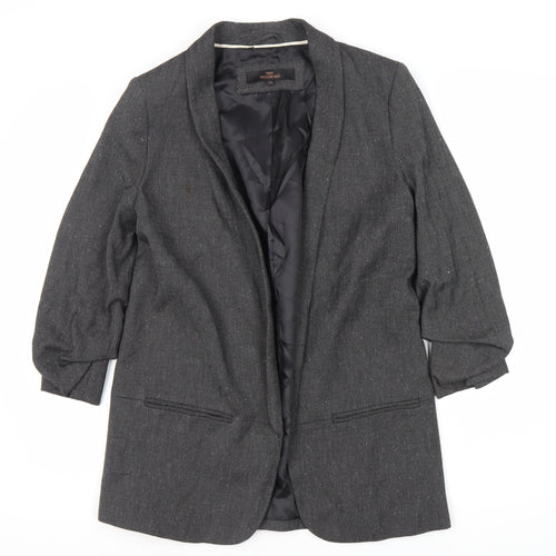 Next Women's Grey Blazer, Classic, Size 10, Herringbone
