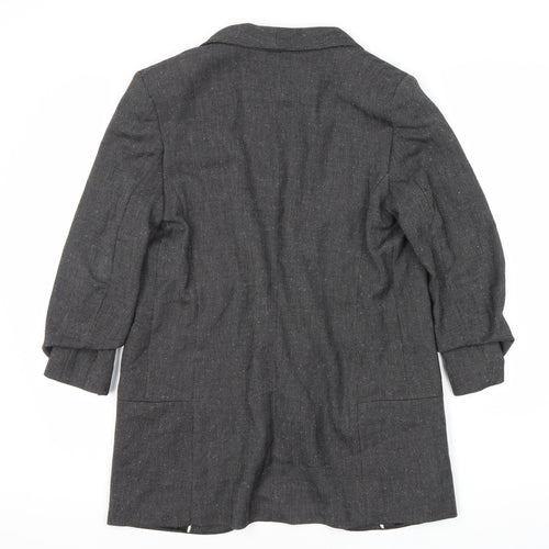 Next Women's Grey Blazer, Classic, Size 10, Herringbone