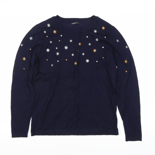 Roman Women's Blue Pullover Jumper Size 14