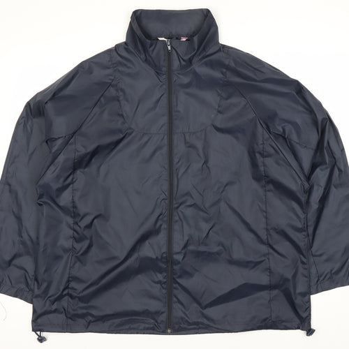 Bonmarché Women's Blue Mid-Length Basic Jacket