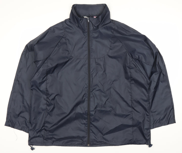 Bonmarché Women's Blue Mid-Length Basic Jacket