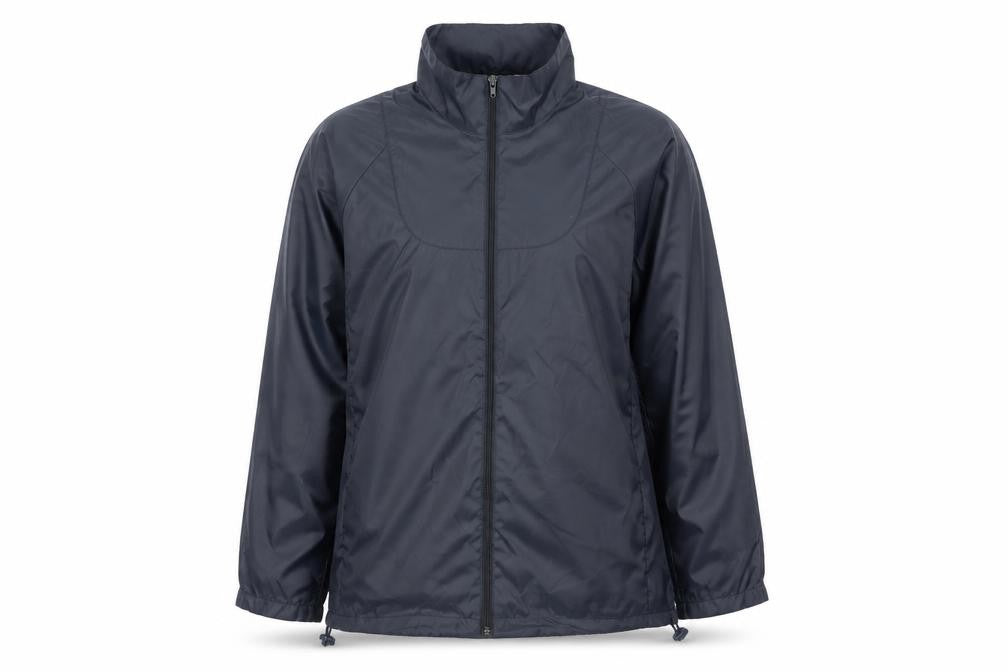 Front view of Bonmarché Women's Blue Mid-Length Basic Jacket