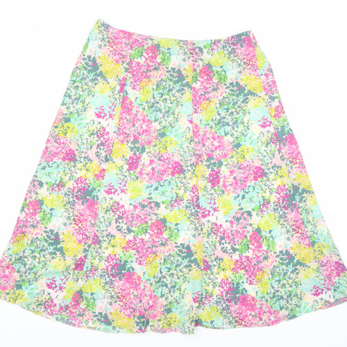 Honor Millburn Women’s Multicoloured Floral A-Line Skirt 14
